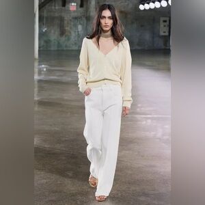 NWT ZARA ZW COLLECTION HIGH WAIST WIDE LEG JEANS